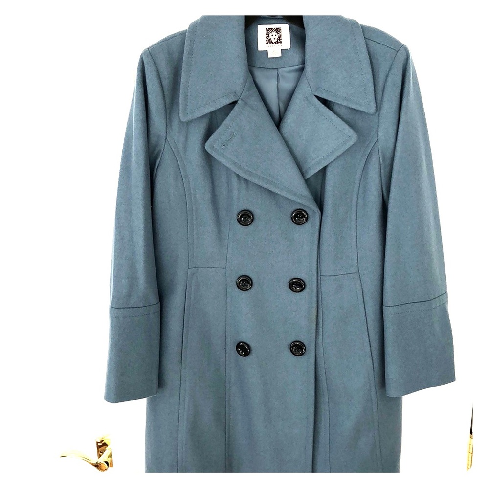 Anne Klein blue coat